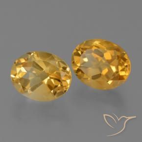 4.96 ct natürliche Orange-Gold Citrin-Edelsteine, Oval, VVS-VS