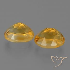 4.96 ct natürliche Orange-Gold Citrin-Edelsteine, Oval, VVS-VS