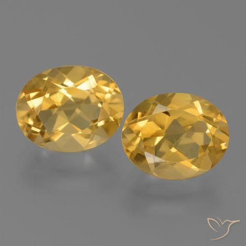 5,25 ct natürliche goldener Citrin-Edelsteine, Oval Schliff, VVS