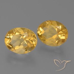 5,25 ct natürliche goldener Citrin-Edelsteine, Oval Schliff, VVS
