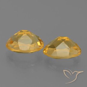 5,25 ct natürliche goldener Citrin-Edelsteine, Oval Schliff, VVS