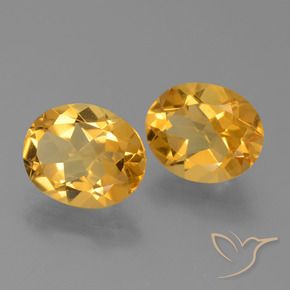 4.68 ct natürliche Tiefes Goldorange Citrin-Edelsteine, Oval, VVS-VS