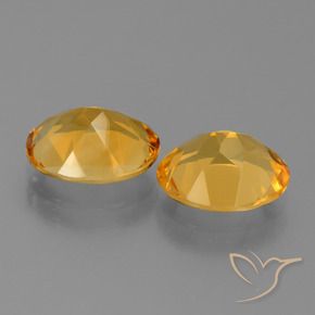 4.68 ct natürliche Tiefes Goldorange Citrin-Edelsteine, Oval, VVS-VS
