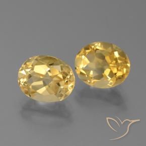 5.09 ct natürliche Mittleres Gold Citrin-Edelsteine, Oval, VVS