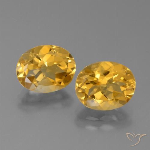 4.73ctw Natürlicher Dunkelgolden Citrin, Oval, VVS-VS