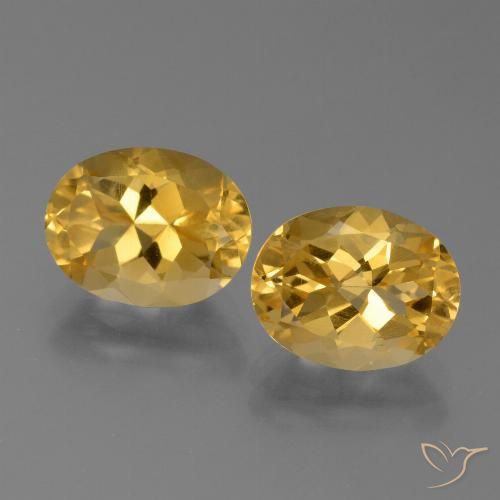 5.05ctw Natürlicher gold-orange Citrin, Oval, VVS
