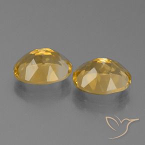 5.05 ct natürliche gold-orange Citrin-Edelsteine, Oval, VVS