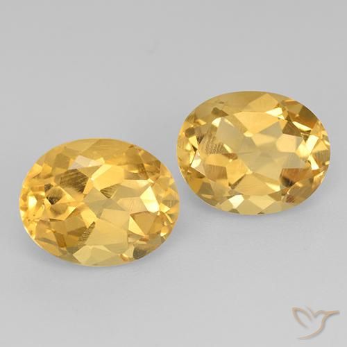 5.11ctw Natürlicher Golden Citrin, Oval, VVS-VS