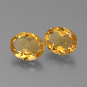 3.93 ct natürliche Tiefes Orange-Gold Citrin-Edelsteine, Oval Schliff, VVS-VS