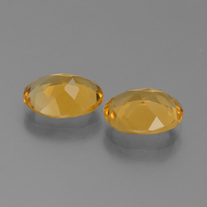 3.93 ct natürliche Tiefes Orange-Gold Citrin-Edelsteine, Oval Schliff, VVS-VS