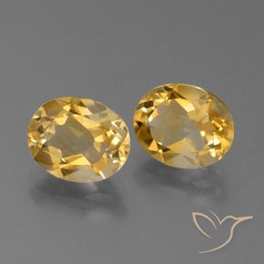 4.46 ct natürliche gold-orange Citrin-Edelsteine, Oval, VVS-VS