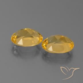 4.20 ct natürliche gold-orange Citrin-Edelsteine, Oval, VVS-VS