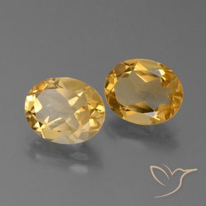 4.34 ct natürliche Mittel-Dunkelgold Citrin-Edelsteine, Oval, VVS-VS