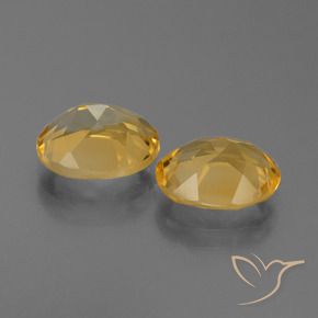 4.34 ct natürliche Mittel-Dunkelgold Citrin-Edelsteine, Oval, VVS-VS