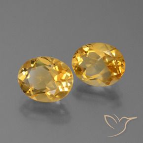 4.52 ct natürliche Mittel-Dunkelgold Citrin-Edelsteine, Oval, VVS-VS