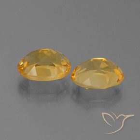 4.52 ct natürliche Mittel-Dunkelgold Citrin-Edelsteine, Oval, VVS-VS