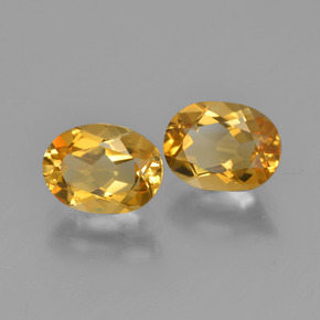 2,33 ct natürliche goldener Citrin-Edelsteine, Oval Schliff, VVS