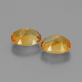 2.36 ct natürliche Tiefes Orange-Gold Citrin-Edelsteine, Oval Schliff, VVS