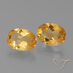 1.93 ct natürliche Tiefes Orange-Gold Citrin-Edelsteine, Oval Schliff, VVS