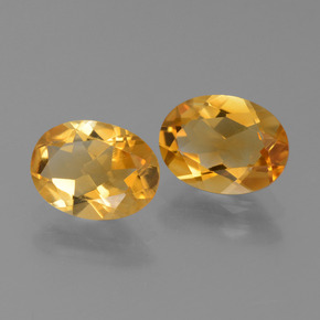 1.99 ct natürliche Tiefes Orange-Gold Citrin-Edelsteine, Oval Schliff, VVS-VS