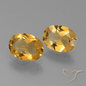 2.15 ct natürliche Dunkelgolden Citrin-Edelsteine, Oval, VVS-VS
