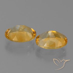 2.13 ct natürliche Mittel-Dunkelgold Citrin-Edelsteine, Oval, VVS