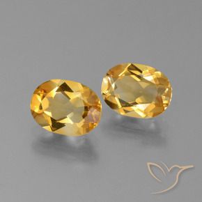 2,35 ct natürliche goldener Citrin-Edelsteine, Oval Schliff, VVS