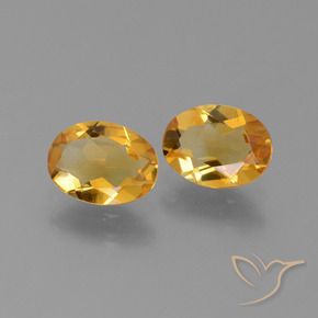1.93 ct natürliche Mittel-Dunkelgold Citrin-Edelsteine, Oval, VVS-VS