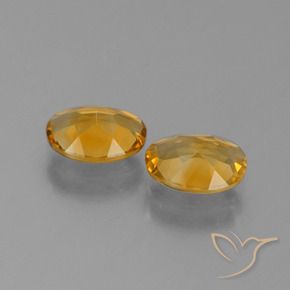 1.93 ct natürliche Mittel-Dunkelgold Citrin-Edelsteine, Oval, VVS-VS