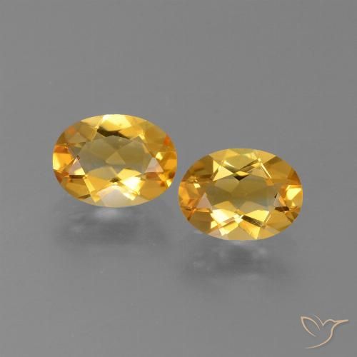 1,92 ct natürliche goldener Citrin-Edelsteine, Oval Schliff, VVS