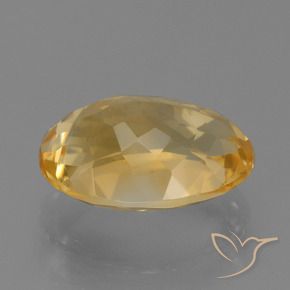 9,17 ctw natürlicher Mittel-Dunkelgold Citrin, Oval, VVS