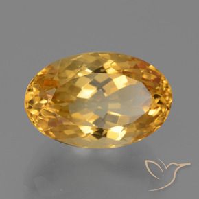 9,17 ctw natürlicher Dunkelorange-Gold Citrin, Oval, VVS