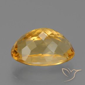 9,17 ctw natürlicher Dunkelorange-Gold Citrin, Oval, VVS