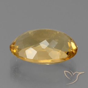 9,17 ctw natürlicher Mittel-Dunkelgold Citrin, Oval, VVS
