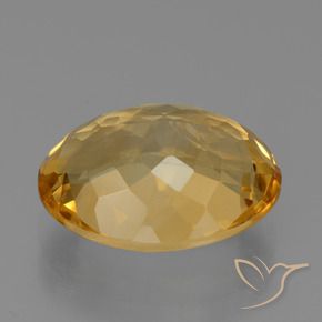 9,17 ctw natürlicher Tiefes Goldorange Citrin, Oval, VVS