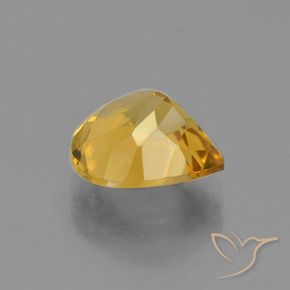 9,17 ctw natürlicher Tiefes Gold Citrin, Birnenform, VS