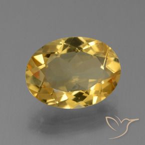 9,17 ctw natürlicher gold-orange Citrin, Oval, VVS