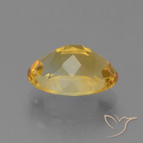 9,17 ctw natürlicher Tiefes Goldorange Citrin, Oval, VVS