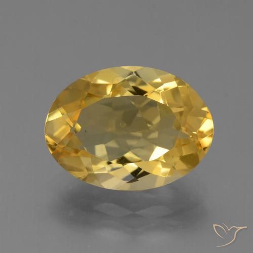 4.40ct Natürlicher Mittelgold Citrin, Oval, VS