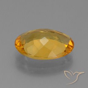 9,17 ctw natürlicher Dunkelorange-Gold Citrin, Oval, VVS-VS