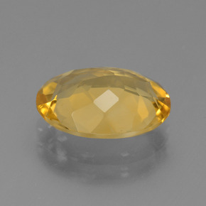 4,22 ctw natürlicher goldener Citrin, Oval Schliff, VVS