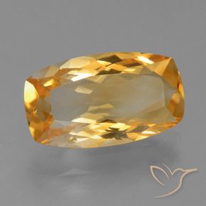 9,17 ctw natürlicher Dunkelorange-Gold Citrin, Kissen, VVS