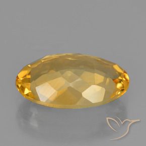 9,17 ctw natürlicher Tiefes Goldorange Citrin, Oval, VVS