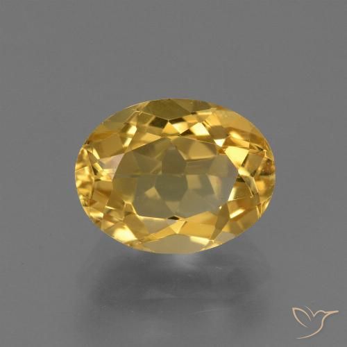 2.77ct Natürlicher Tiefes Goldorange Citrin, Oval, VVS