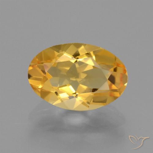 2,58 ctw natürlicher goldener Citrin, Oval Schliff, VVS