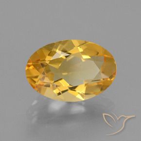 2,58 ctw natürlicher goldener Citrin, Oval Schliff, VVS