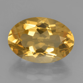 5,15 ctw natürlicher goldener Citrin, Oval Schliff, VVS