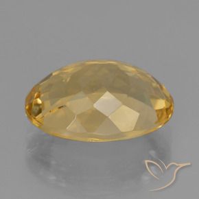 9,17 ctw natürlicher Tiefes Goldorange Citrin, Oval, VVS