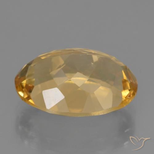 9,17 ctw natürlicher Mittel-Dunkelgold Citrin, Oval, VVS