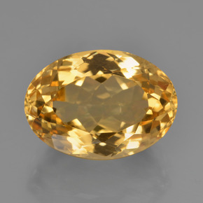 6,49 ctw natürlicher goldener Citrin, Oval Schliff, VVS